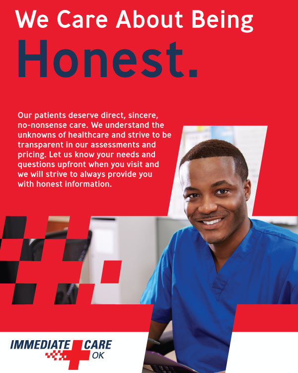 We Care About Being Honest - Immediate Care of Oklahoma