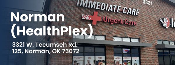 Directions to Urgent Care and Walk-In Clinic - Immediate Care of Oklahoma in Norman (HealthPlex), OK Near Tecumseh Rd. 125